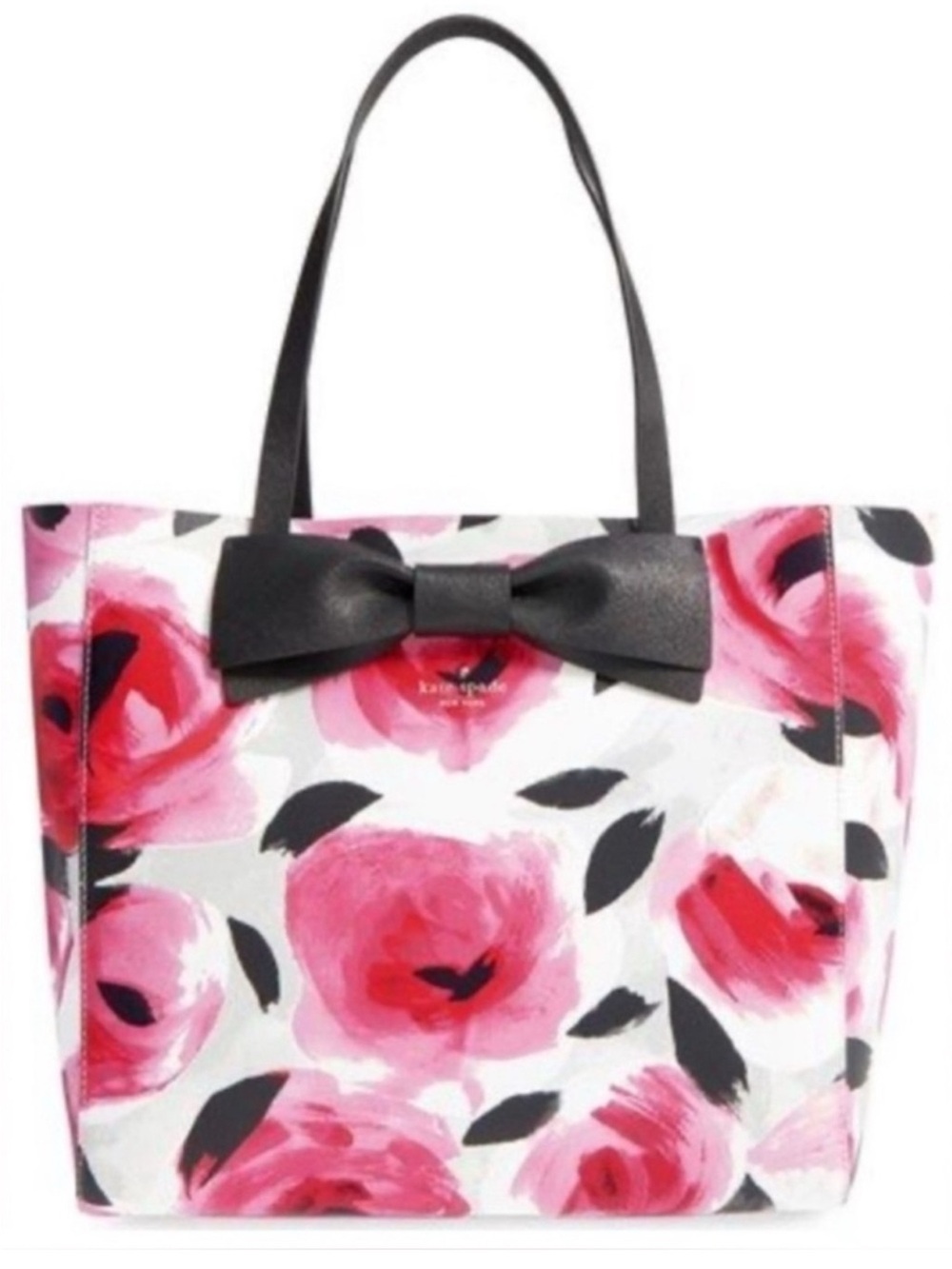 Kate Spade Clement Street - Blair Leather Tote In Posy Red Multi